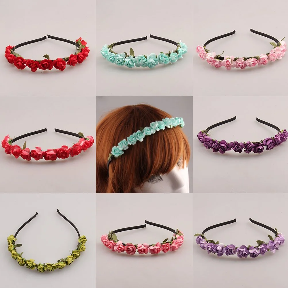 Обруч для волосся з трояндами для вечірки, фото №8