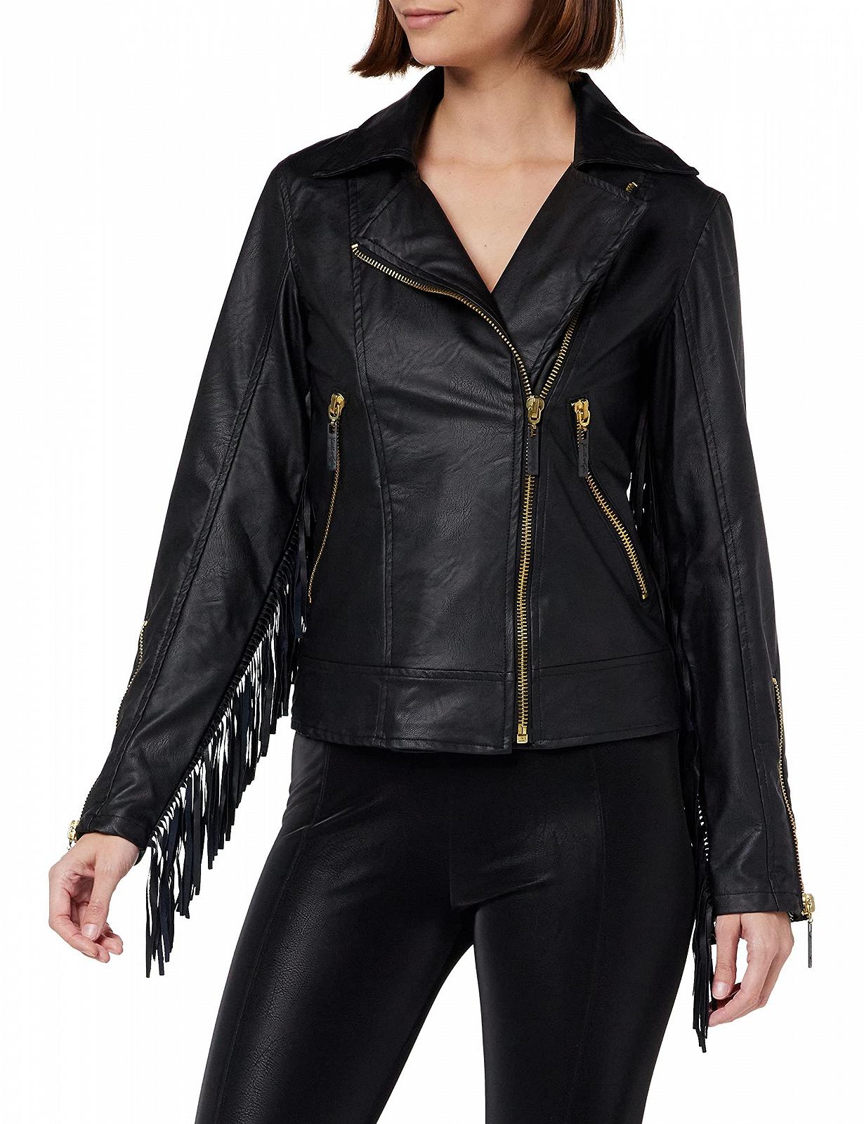 Кожаная Куртка KENDALL & KYLIE K&K W VGN KKW3716104 XS, черная, фото №1