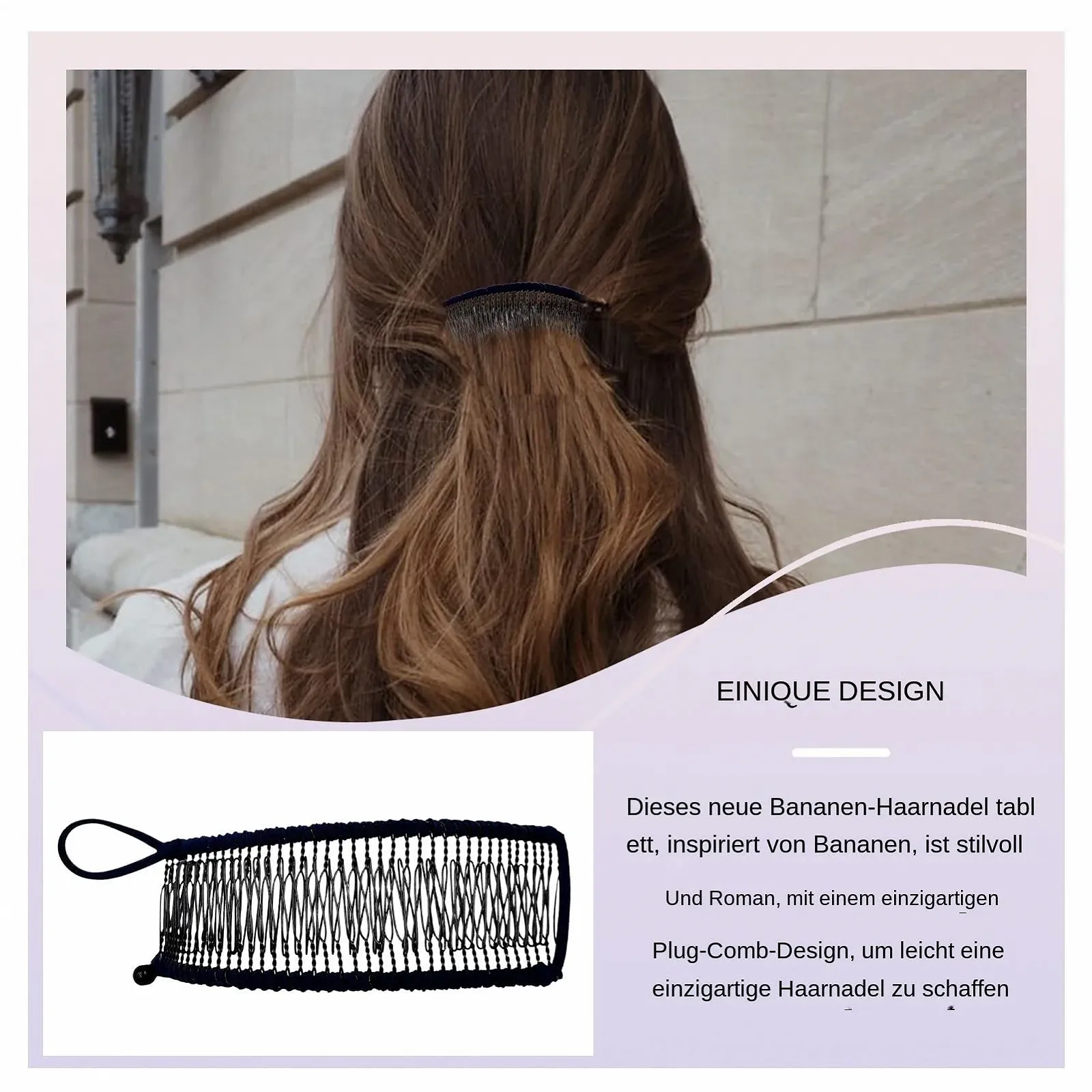 Заколки-бананы Acunny для густых волос, заколка-банан, заколка Vintage Grip, держатель для женского хвостика, гребешок Clincher Combe, большая заколка для семьи, Нового года, Дня Святого Валентина, фото №2