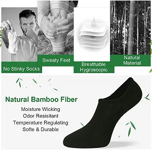 носки-следки Toes Home, 8 пар, бамбуковые, унисекс, с силиконовыми вставками против скольжения synthetic.ua - Фото 1