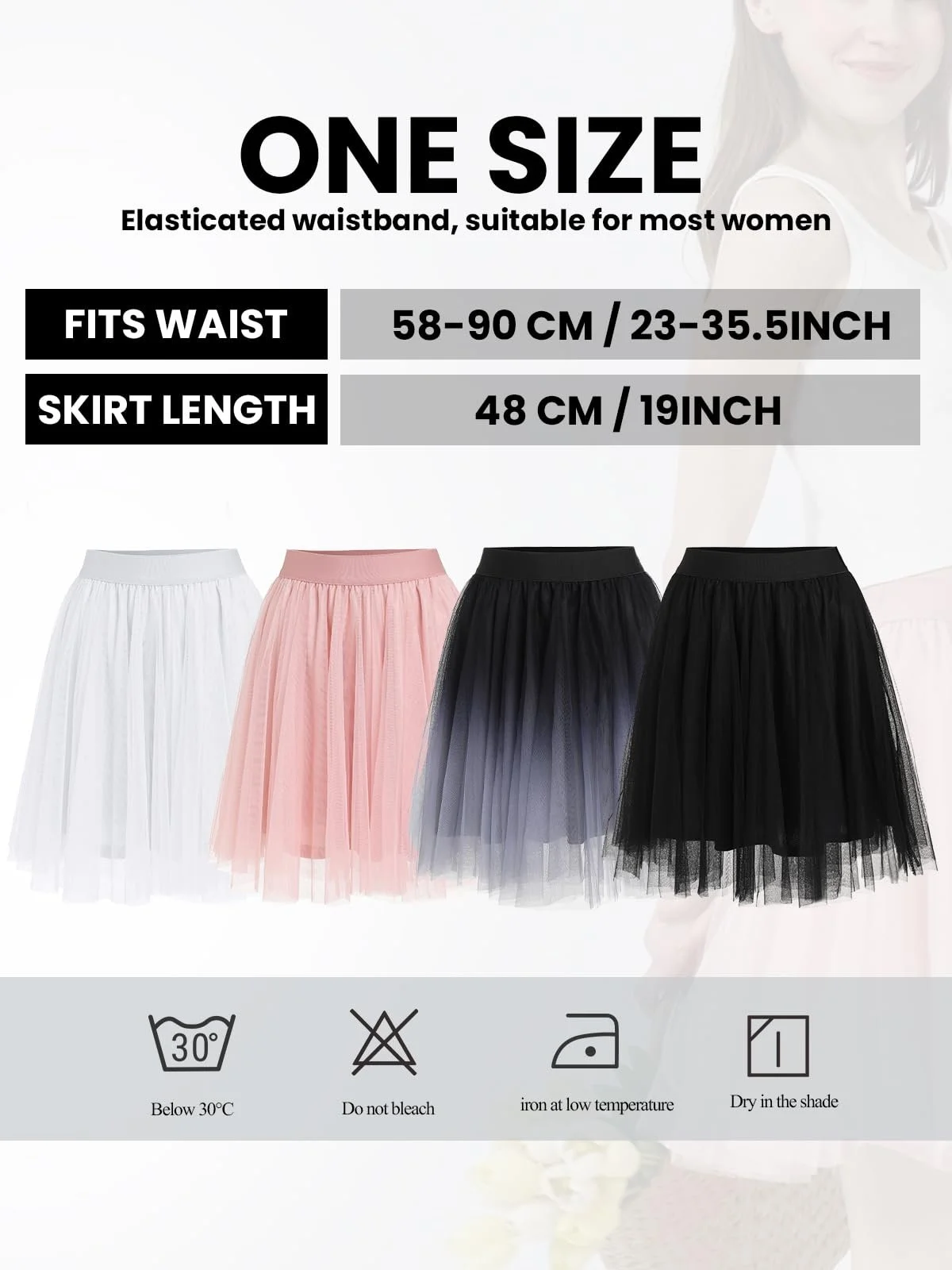 Спідниця з тюлю Eisnnu Жіноча 3 шари, фото №5