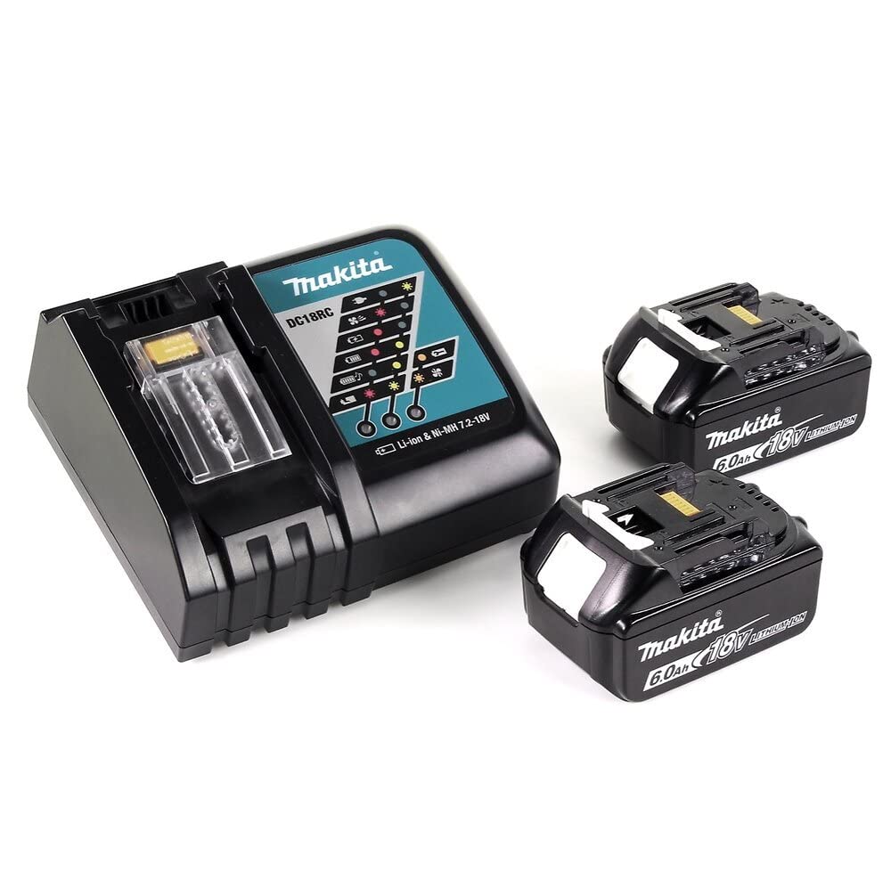 Шуруповерт Makita DDF485RGJ 50Nm BL LXT 18 V + 2 акумулятори 18 В 6 А·год Li-Ion BL1860B + зарядний пристрій DC18RC + валіза Makpac, фото №3