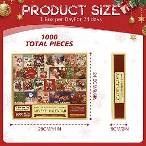 Пазл ChaneeHann Рождественский 25 тем 1000 деталей 68 x 48 см synthetic.ua - Фото 1