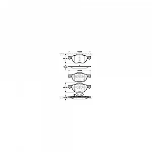 Комплект гальмівних колодок, дискове гальмо TRISCAN 8110 40010 для HONDA передня вісь - Фото 1