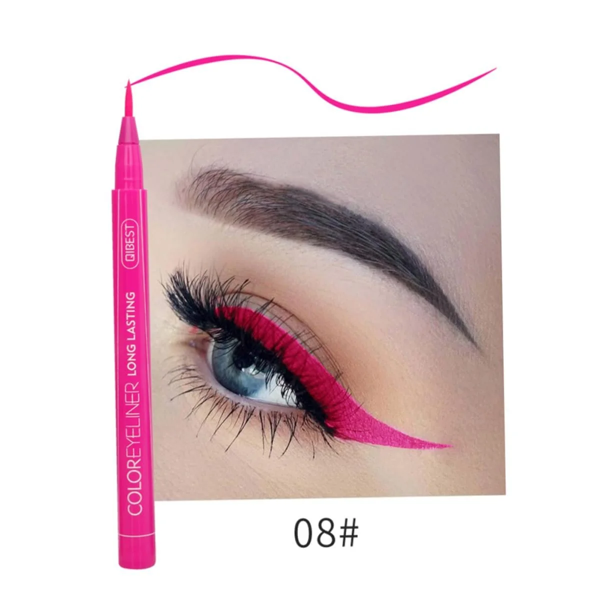 Eyeliner minkissy 24 Stk Neon, водостійка, Рідка, матовий, фото №4