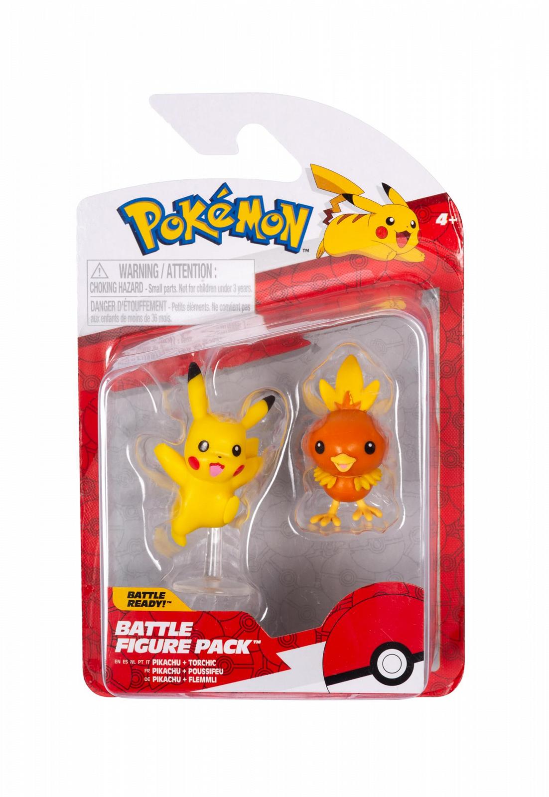 Фигурки для битв Pokémon Pikachu и Flemmli, 2 детализированные фигурки, фото №1