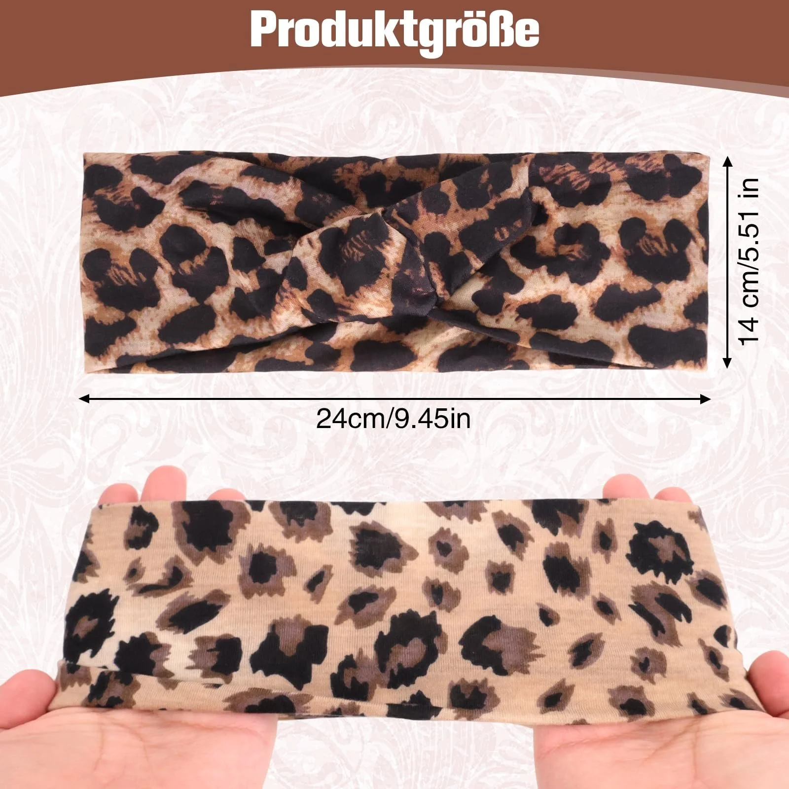 Набір з м'яких жіночих пов'язок на голову, фото №1