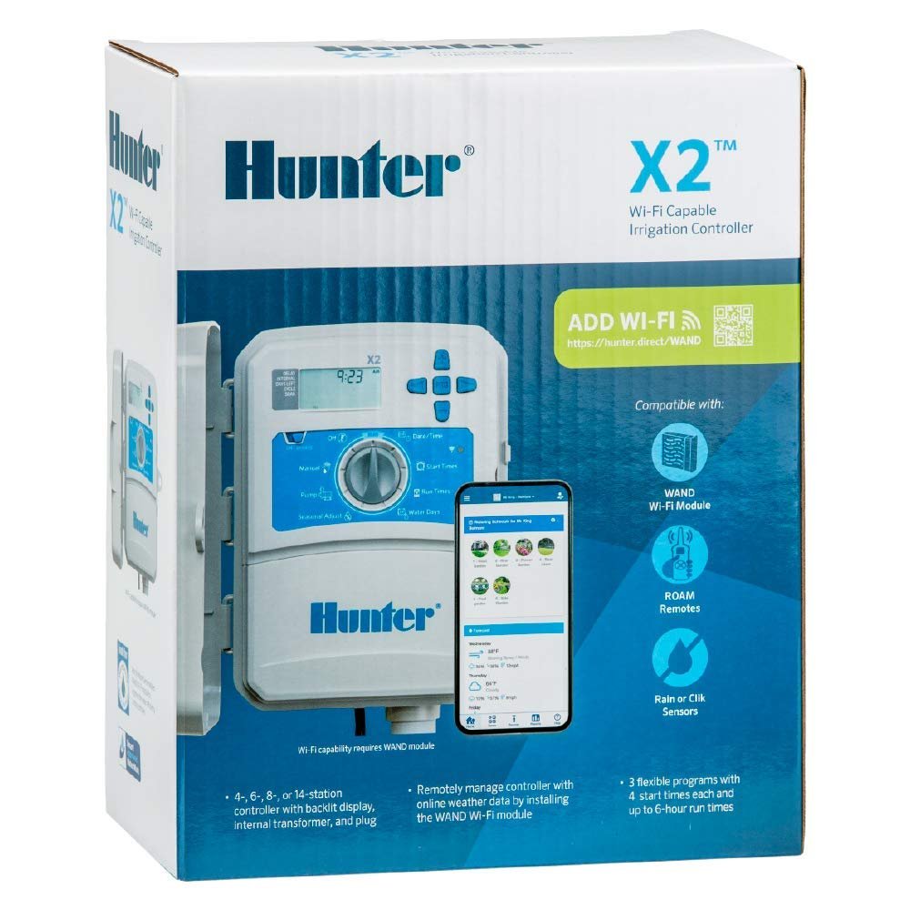 Контроллер, таймер полива Hunter Industries Hydrawise X2 6-станционный уличный Белый, фото №4