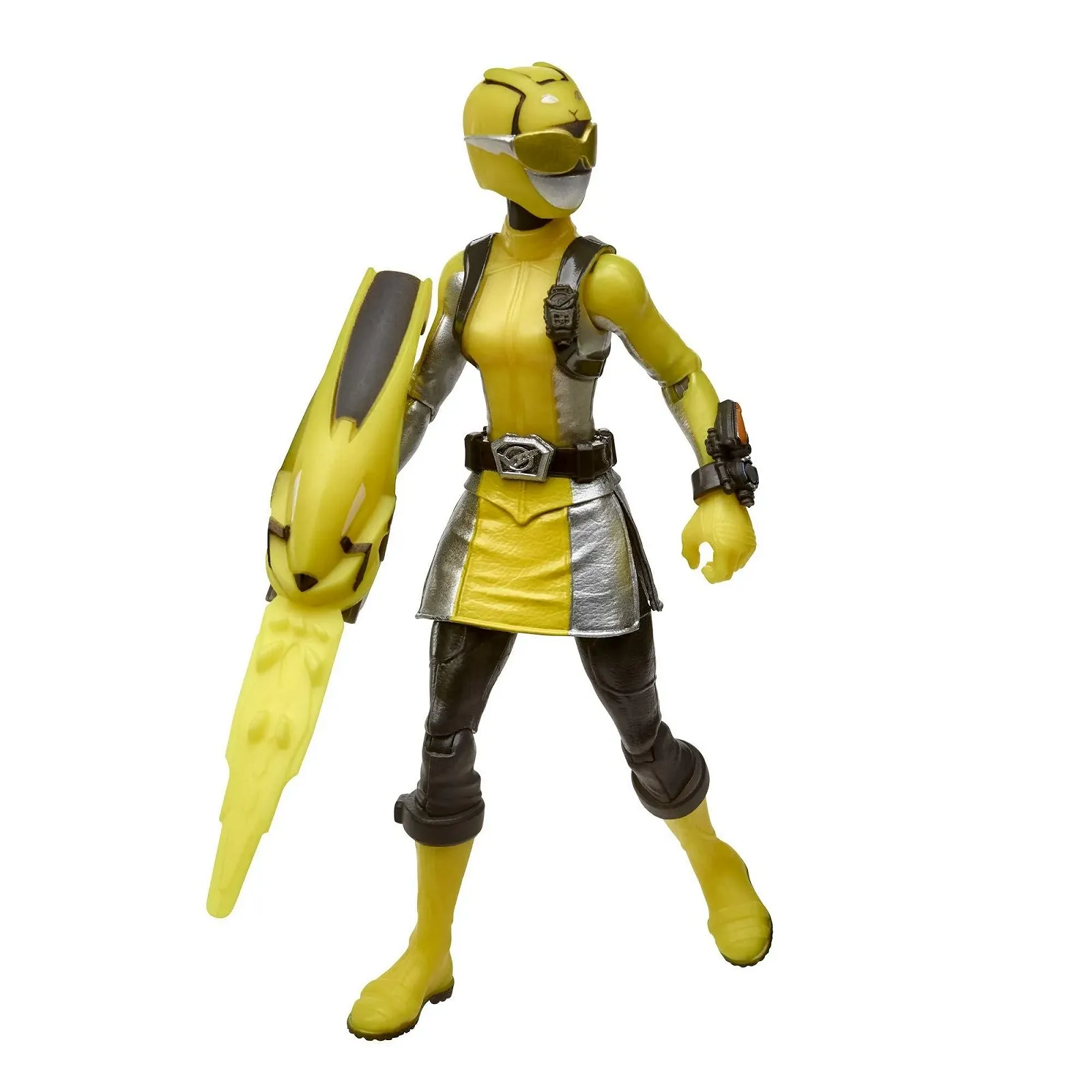 Фигурки Hasbro Power Rangers Beast Morphers Yellow Ranger & Morphin Jax Beastbot E8087 15 см, фото №7