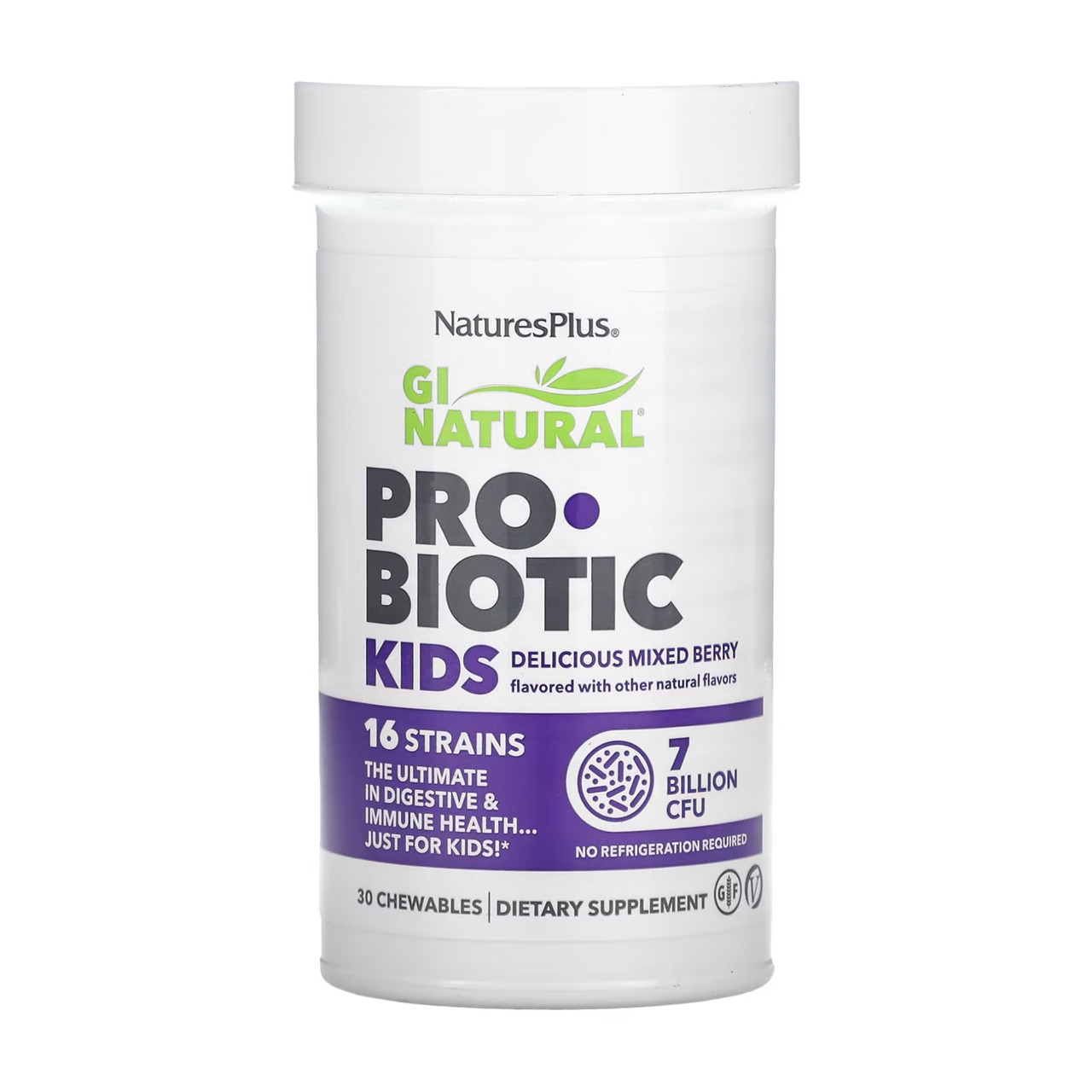 Gi Natural Probiotic Kids 30 chewables, фото №1