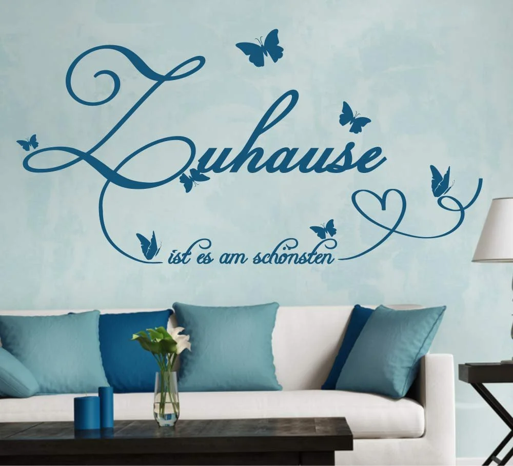 Наклейка на стіну timalo 73076 'Zuhause ist es am schönsten' з метеликами, фото №3