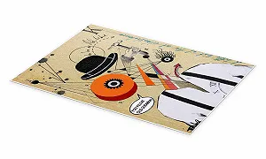 Постер Loui Jover Clockwork Orange 60 x 90 см Бежевый Коллаж synthetic.ua - Фото 1