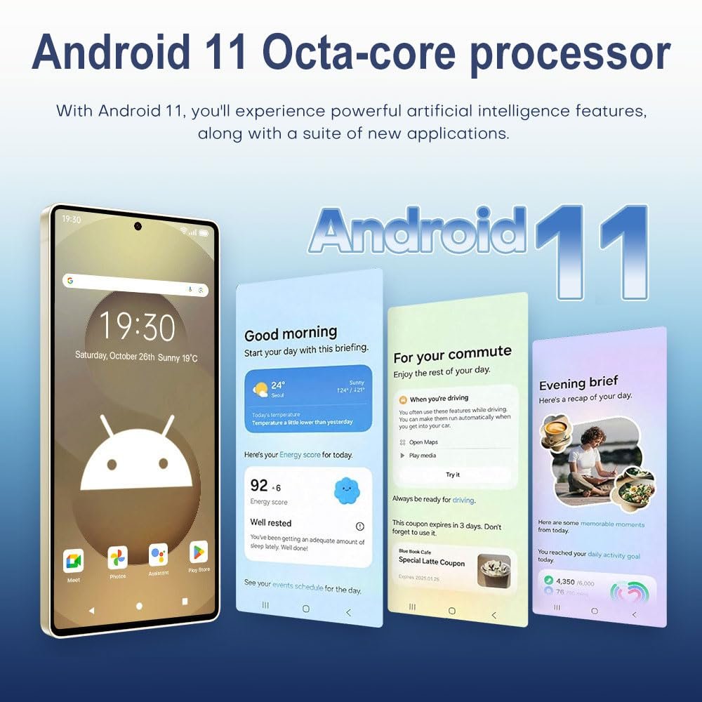 Смартфон 6.56'' 3ГБ RAM 128ГБ ROM 4G LTE 8-ядерний Android Сірий, фото №8