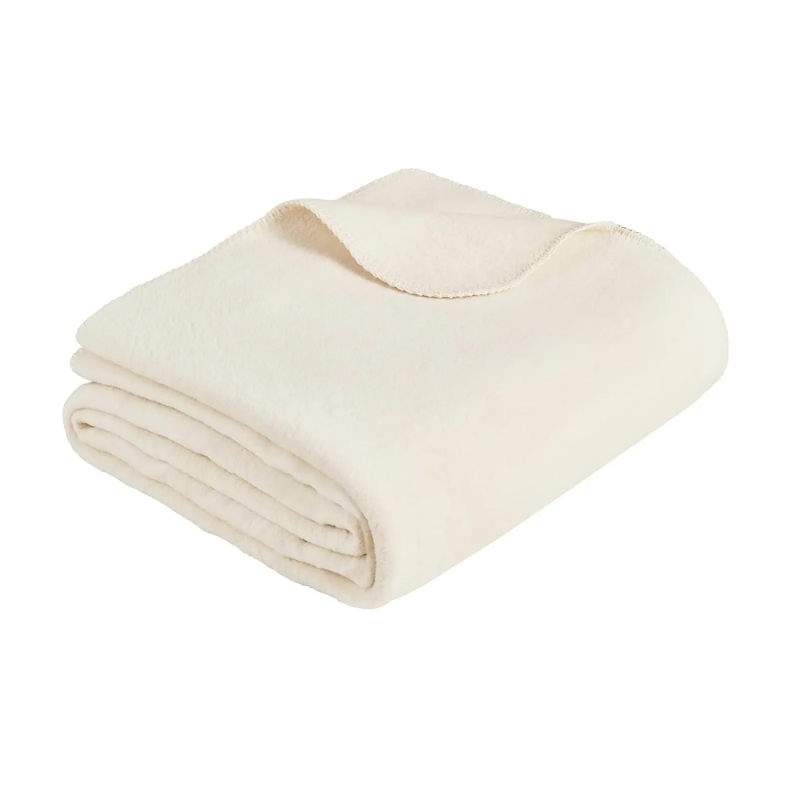 Одеяло Ibena Malaga Organic Wool Хлопок, шерсть белый 150 x 200 см, фото №1