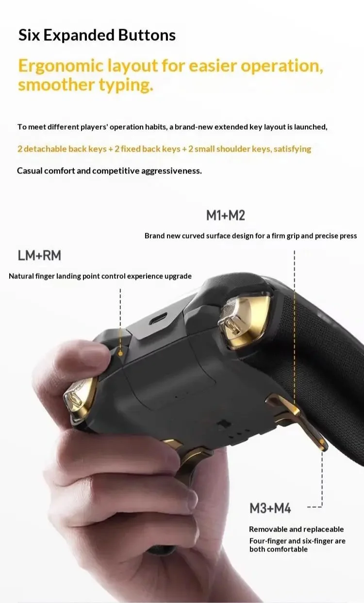 Геймпад FlyDigi APEX 5 Dragon Ball Black + док-станція (Android/Windows/Nintendo Switch/VR/iOS), фото №10