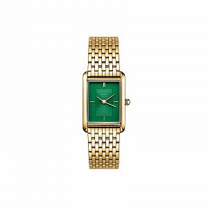 Годинник Rosefield Heirloom Emerald Green з смарагдово-зеленим циферблатом та золотим корпусом 23.5 x 30.6 мм HEGSG-H05 - Фото 1