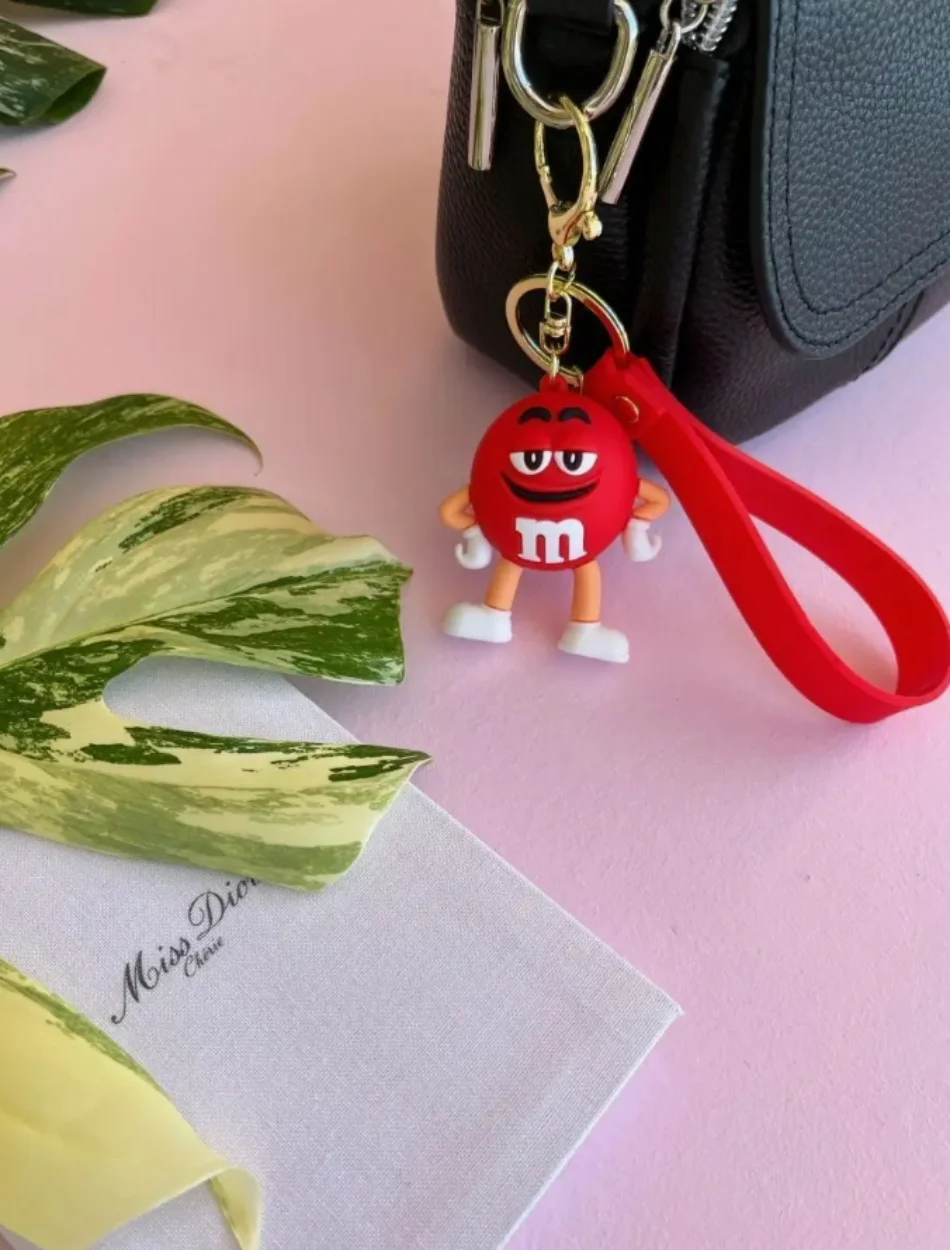 Брелок M&M's, красный, для ключей, рюкзака, сумки, 5,8 см, фото №2