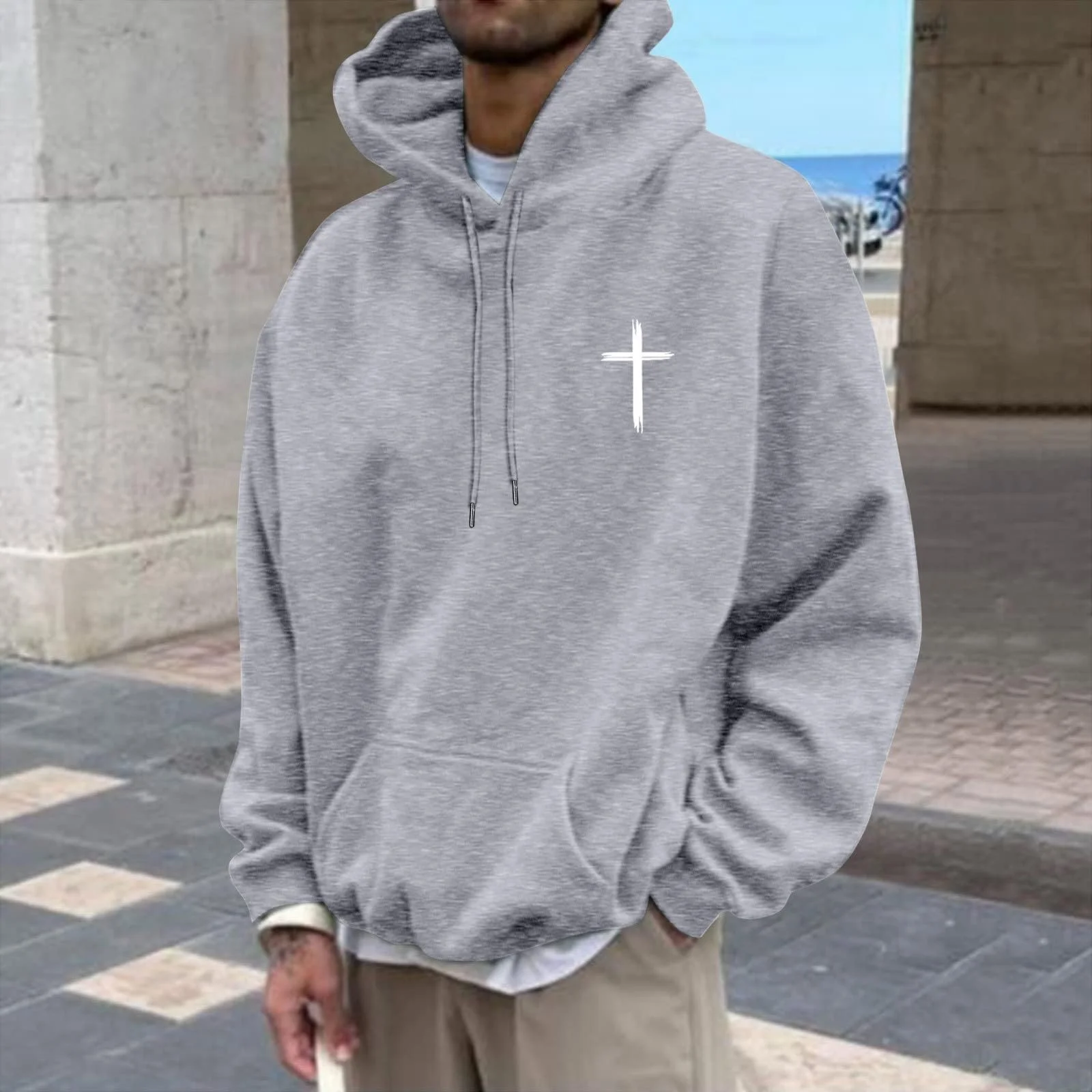 Женский Худи Пуловер Свитшот на молнии Спортивный для спортзала Атлетический большого размера Цветной блок-капюшон Свободный праздничный для вечеринок Футболки, фото №2