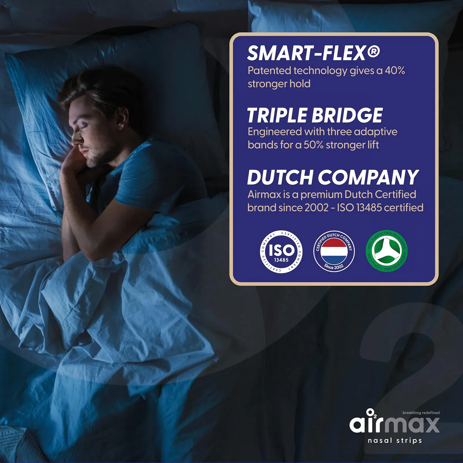 Носові пластирі Air Max 30 шт світло-коричневого кольору, фото №2