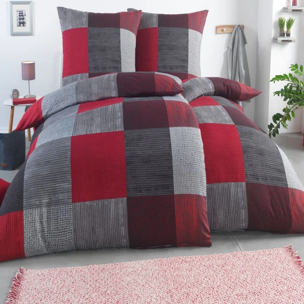 Комплект постільної білизни Kuscheli 4 предмети 2 підковдри 135 х 200 см 2 наволочки 80 х 80 см Сертифікат ÖkoTex Для алергіків Сучасний, фото №1