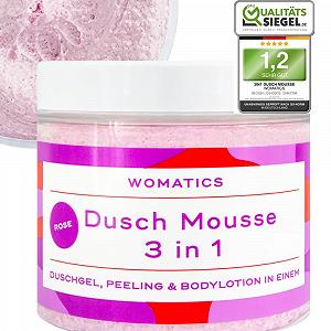 Купити Мус для душу Womatics 3-in-1 Цукровий скраб та Лосьйон Rose Веганський - Фото 1 Мус для душу Womatics 3-in-1 Цукровий скраб та Лосьйон Rose Веганський - Фото 1