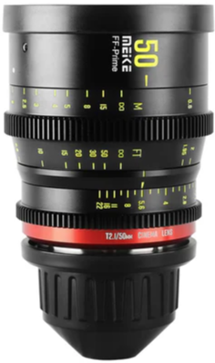 Об’єктив Meike Prime / 50mm / T2.1 / Canon EF/ Чорний, фото №3