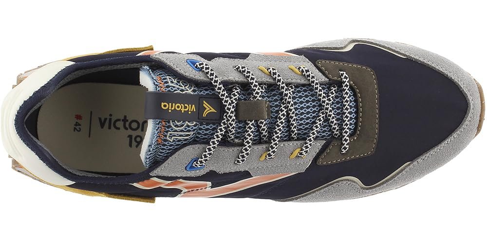 Кеди Victoria 1985 Низькі Wing Нейлон і Спліт Шкіра Деталі та Зубчаста Підошва 8803113, фото №4