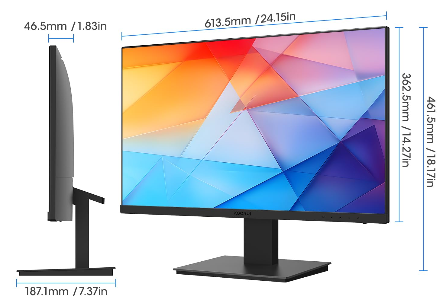 Монітор 27" KOORUI 27N2A Full HD VA 75 Гц, фото №7