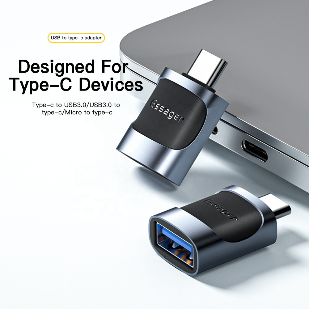 Адаптер Essager Type-C на USB 3.0 Blue PS, фото №2