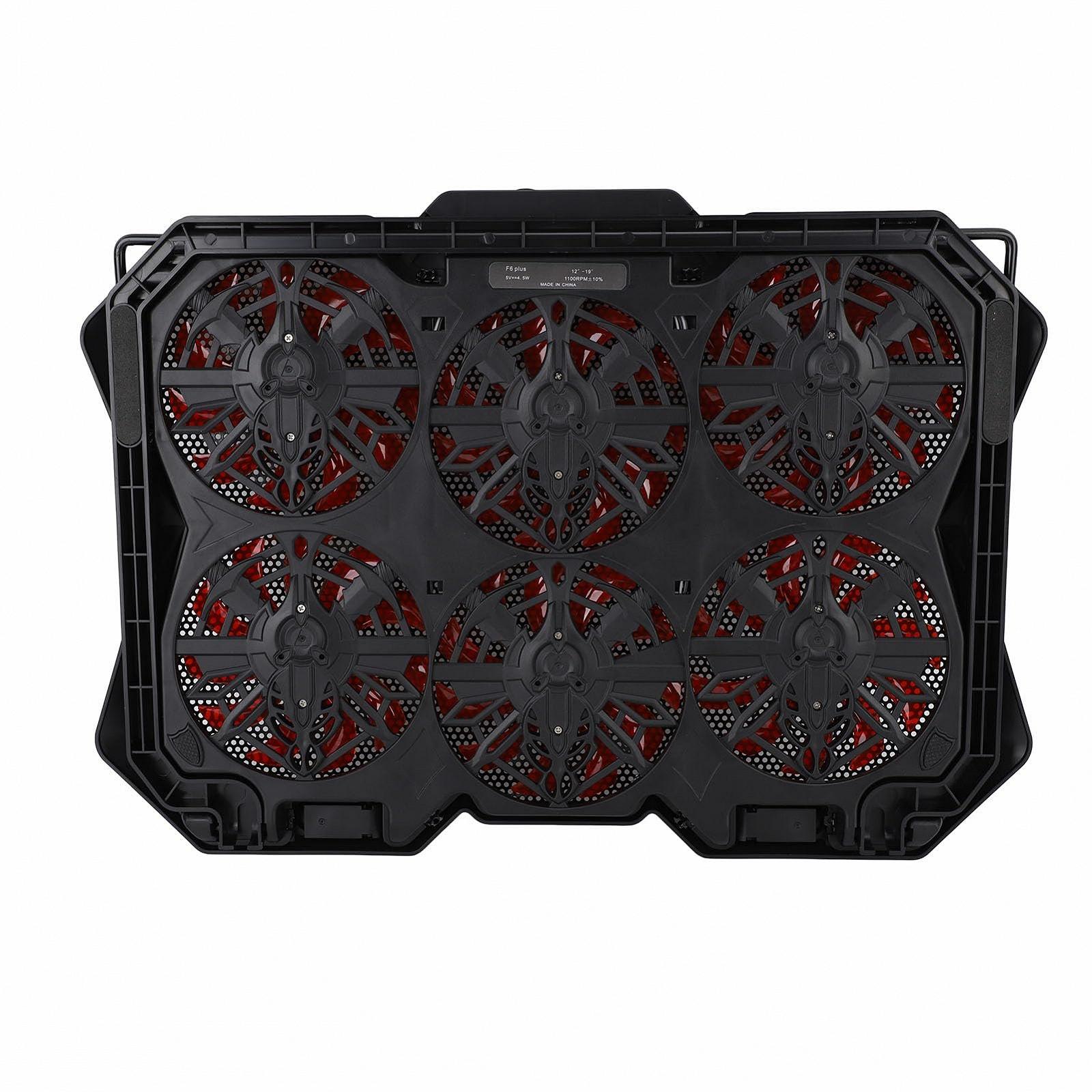 Охлаждающая подставка для ноутбука Pssopp, металлическая сетка с тихими RGB-вентиляторами, 6 регулировок высоты для 19-дюймовых игровых ноутбуков, фото №2 Охлаждающая подставка для ноутбука Pssopp, металлическая сетка с тихими RGB-вентиляторами, 6 регулировок высоты для 19-дюймовых игровых ноутбуков, фото №2