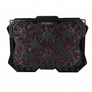 Охлаждающая подставка для ноутбука Pssopp, металлическая сетка с тихими RGB-вентиляторами, 6 регулировок высоты для 19-дюймовых игровых ноутбуков synthetic.ua - Фото 1