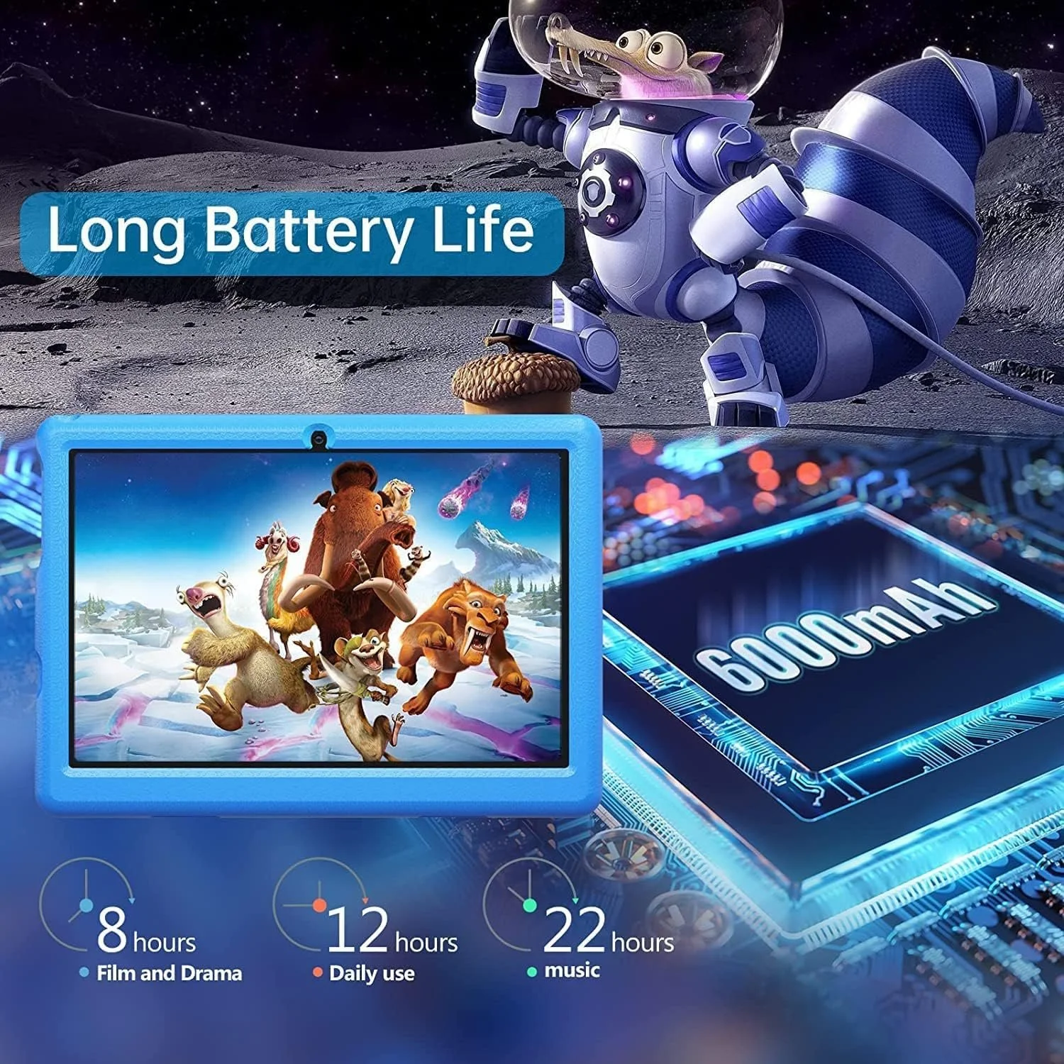 Планшет 10.1" HotLight KT1006 2/32Gb 4 ядра Android 12 6000 mAh Синій, фото №4 Планшет 10.1" HotLight KT1006 2/32Gb 4 ядра Android 12 6000 mAh Синій, фото №4
