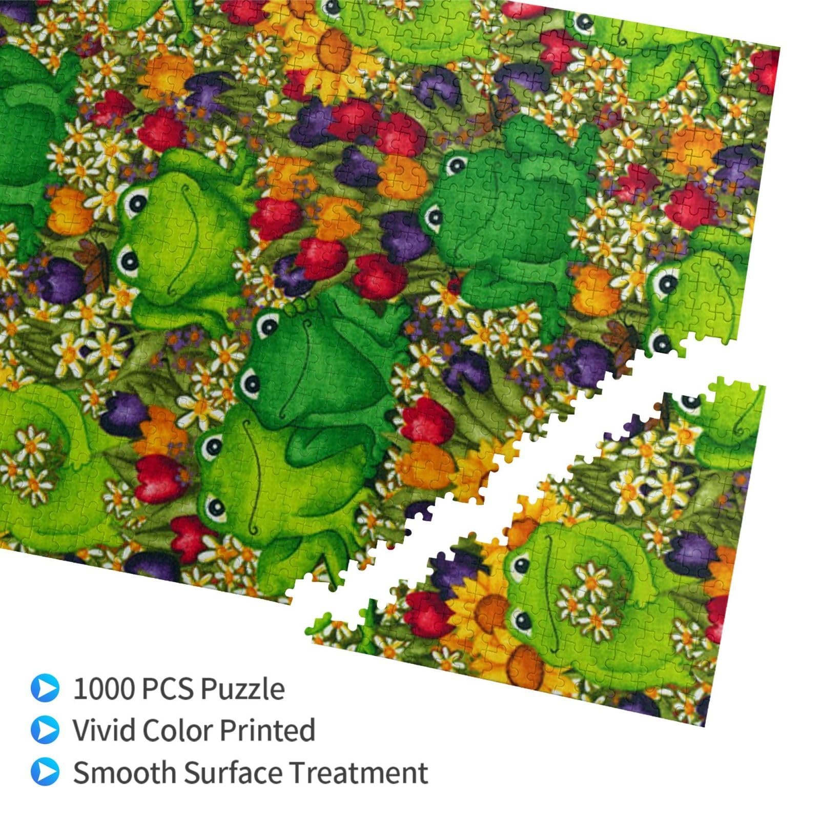 Пазл Frog Print 1000 элементов деревянный, фото №2