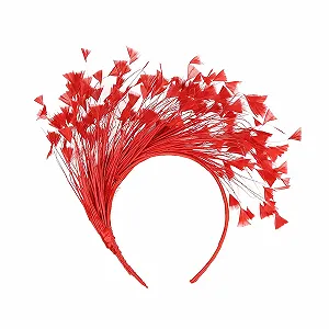Обруч для волос с цветными перьями - Фото 1