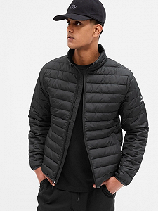 Куртка GAP LIGHTWEIGHT LOGO PUFFER JACKET 724654-03 Черный S - Фото 1