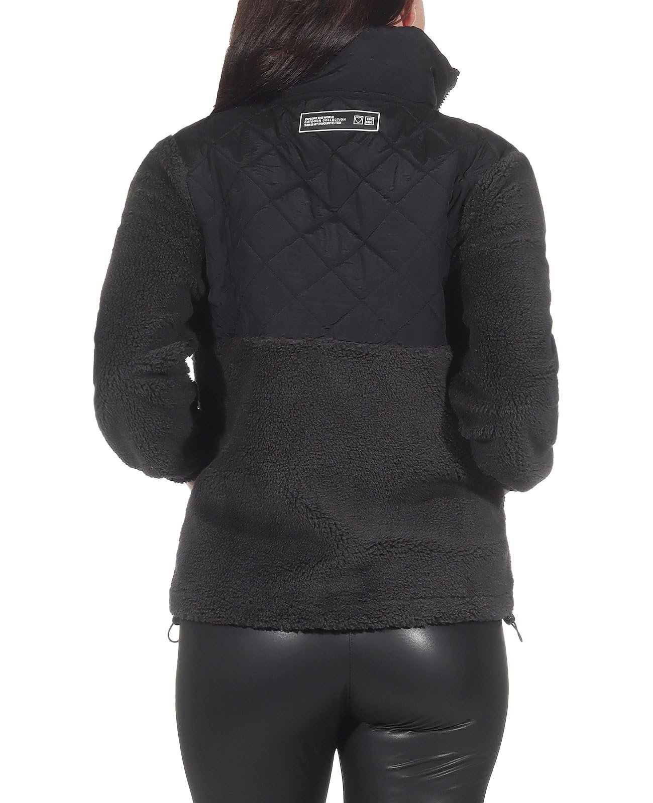 Куртка Teddy Fleece Sublevel LSL-484 Плюшева куртка з стьобаною обробкою та коміром, фото №4
