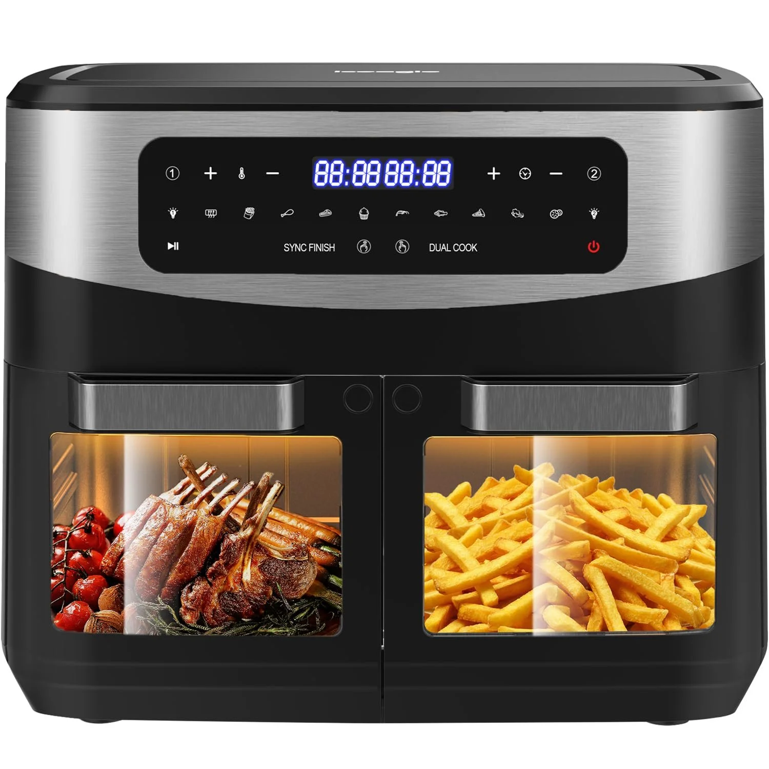 Двокамерна Мультипіч XXL 12 л 2600 Вт 10 програм Sync Finish & Dual Cook, фото №1 Двокамерна Мультипіч XXL 12 л 2600 Вт 10 програм Sync Finish & Dual Cook, фото №1