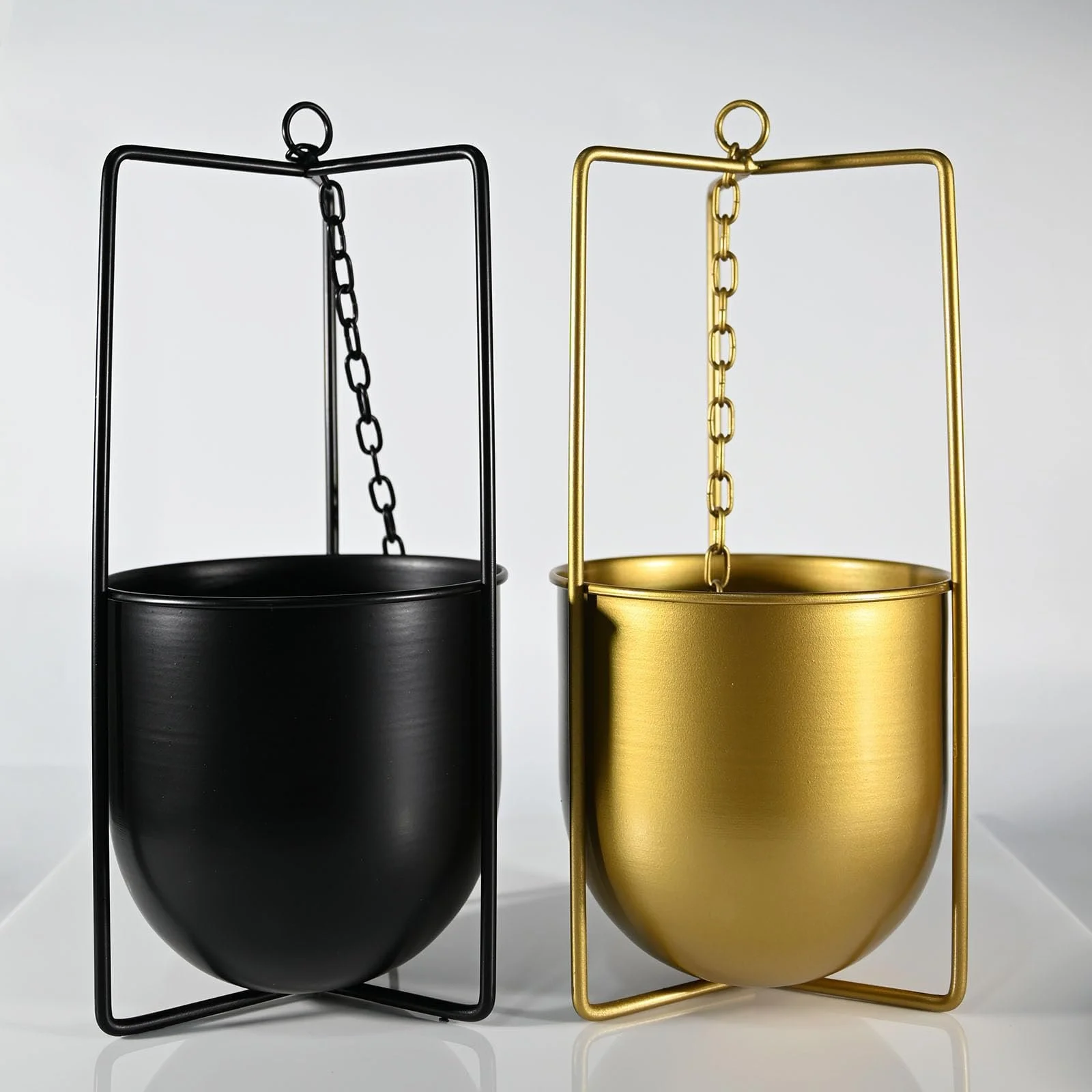 Підвісний кошик Bolo Металевий Декоративний Чорний, фото №3