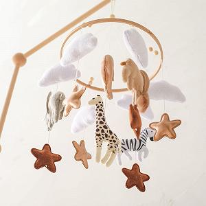 Игрушка perfk Mobile Nursery Sensory Hanging Toy Bed Bell Ornament Rattles Mobile для новорожденных synthetic.ua - Фото 1
