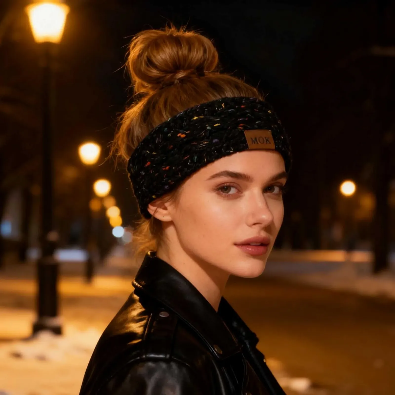 Пов'язка на Голову В'язана Зимова, фото №6 Пов'язка на Голову В'язана Зимова, фото №6