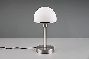 Настільна лампа Trio Leuchten Joost II 592300107 Метал Матовий нікель Скло Опаловий білий E27 Touch synthetic.ua - Фото 1