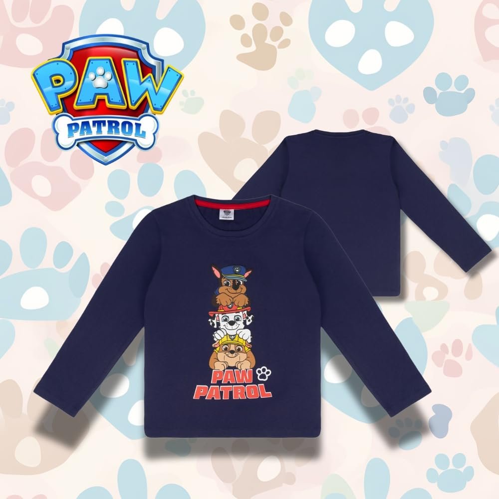 Свитшот PAW PATROL для мальчиков с длинными рукавами, Чейз, Маршалл, Рабл, собаки, фото №4