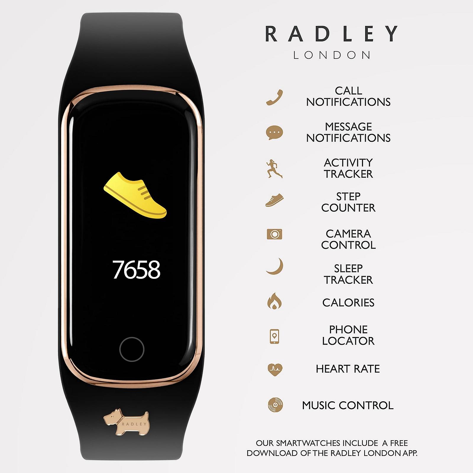 Годинник жіночий цифровий RADLEY RYS08-2084 Чорний ремінець, фото №3