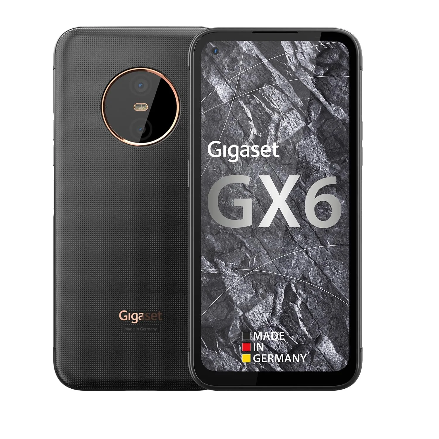 Смартфон Gigaset GX6 5G IP68 6.6" FHD+ Gorilla Glass 128GB 6GB RAM 50 Мп Titanium Black, фото №1 Смартфон Gigaset GX6 5G IP68 6.6" FHD+ Gorilla Glass 128GB 6GB RAM 50 Мп Titanium Black, фото №1