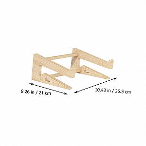 Підставка для ноутбука Homoyoyo Дерев'яна Масивна Міцна Настільна synthetic.ua - Фото 1