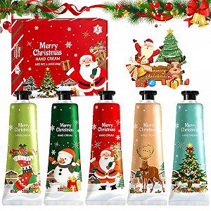 Набір Різдвяних Кремів для Рук, Зволожуючий, 5 шт - Фото 1