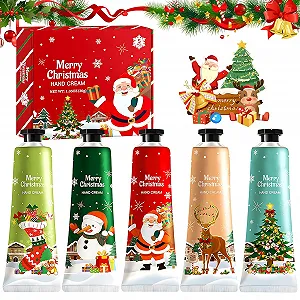 Набір Різдвяних Кремів для Рук, Зволожуючий, 5 шт - Фото 1