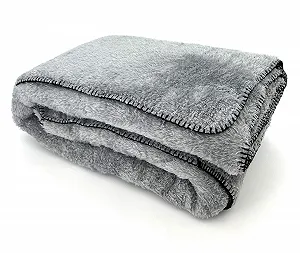 Покривало heimtexland Довгий ворс Teddy Fleece XL 200 x 150 Срібно-сірий - Фото 1