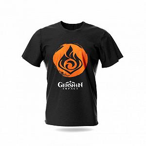 Фрут тюма Піро Геншин Імпакт Genshin Impact Чорна XL 15621 - Фото 1