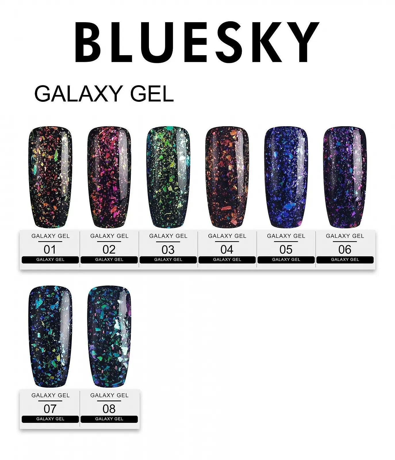 Гель-лак BLUESKY Galaxy 02, фото №3 Гель-лак BLUESKY Galaxy 02, фото №3
